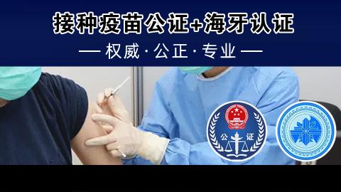 接种疫苗公证+海牙认证