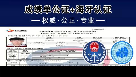 成绩单公证+海牙认证